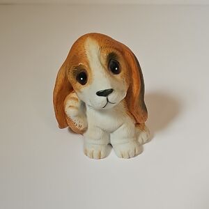 Vintage HOMCO Basset Hound Porcelain / Ceramic Figure 1407